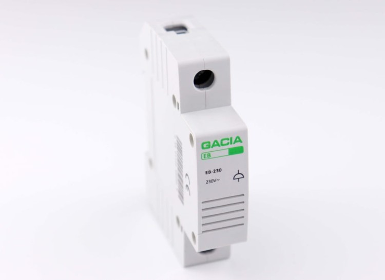 DZWONEK MODUŁOWY NA SZYNĘ TH SYGNALIZATOR 230V GACIA