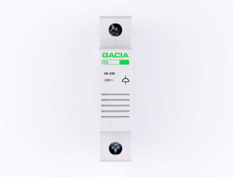 DZWONEK MODUŁOWY NA SZYNĘ TH SYGNALIZATOR 230V GACIA