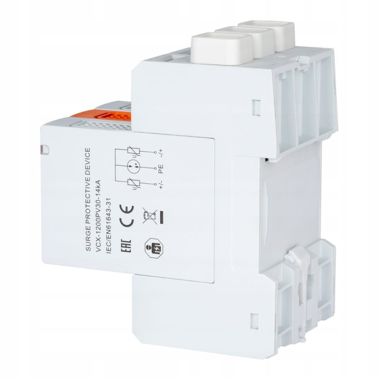 OGRANICZNIK PRZEPIĘĆ B+C 3P DC 1200V 14kA PV30 OCHRONNIK FOTOWOLTAICZNY