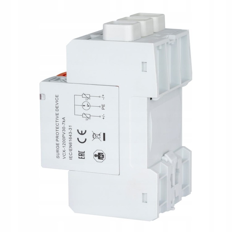 OGRANICZNIK PRZEPIĘĆ B+C 3P DC 1200V 7kA T1T2 PV30 OCHRONNIK FOTOWOLTAICZNY