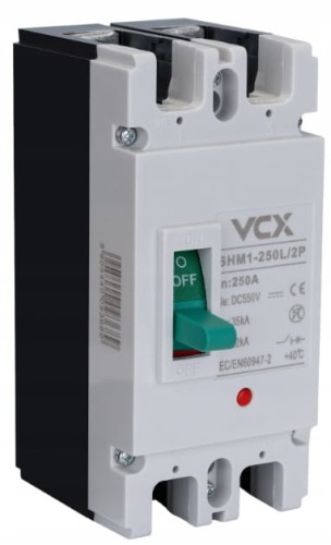 WYŁĄCZNIK ROZŁĄCZNIK PRĄDU STAŁEGO PV 550V DC 250A 2P BEZPIECZNIK DC SOLAR