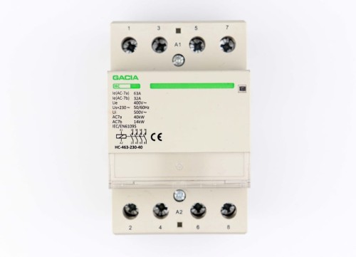 STYCZNIK MODUŁOWY 63A 3P CEWKA 230V 4 STYKI 3-FAZ