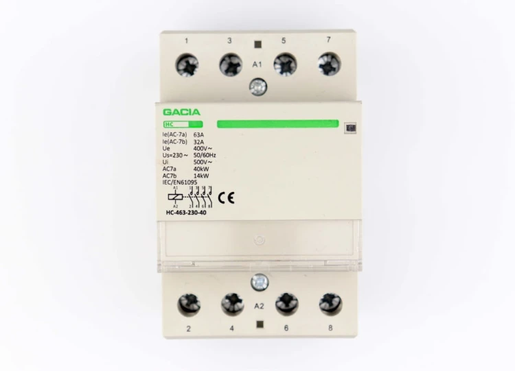 STYCZNIK MODUŁOWY 63A 3P CEWKA 230V 4 STYKI 3-FAZ