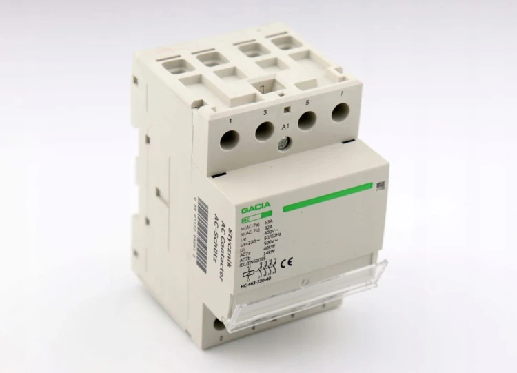 STYCZNIK MODUŁOWY 63A 3P CEWKA 230V 4 STYKI 3-FAZ