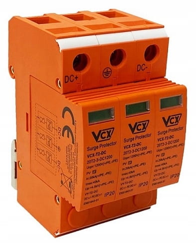OGRANICZNIK OCHRONNIK PRZEPIĘĆ TYP C 1200V DC T2