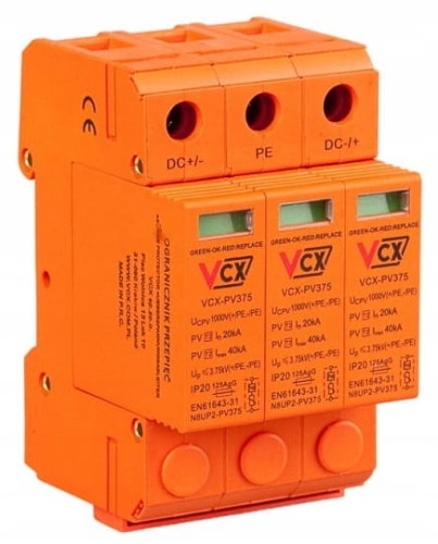 OCHRONNIK FOTOWOLTAICZNY DC 1000V C CERTYFIKAT BBJ