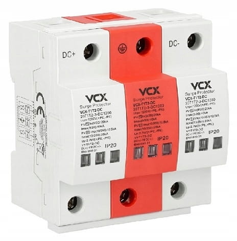 OGRANICZNIK PRZEPIĘĆ DC 1200V B+C 25kA ISK GAZOWY
