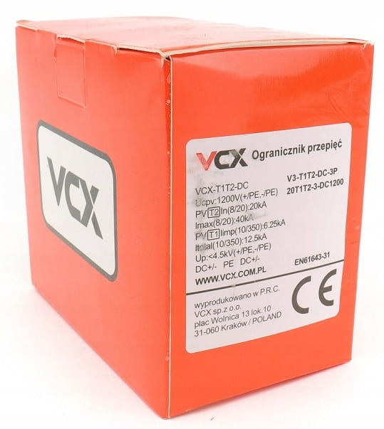 OGRANICZNIK OCHRONNIK PRZEPIĘĆ DC 1200V B+C 12,5kA