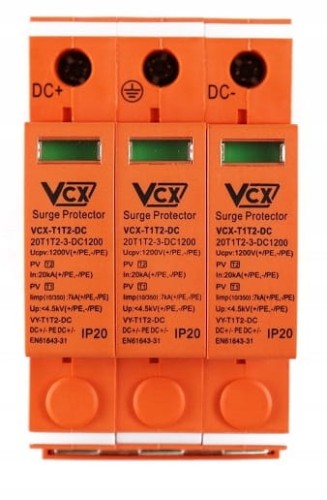 OGRANICZNIK PRZEPIĘĆ B+C DC 1200V FOTOWOLTAICZNY