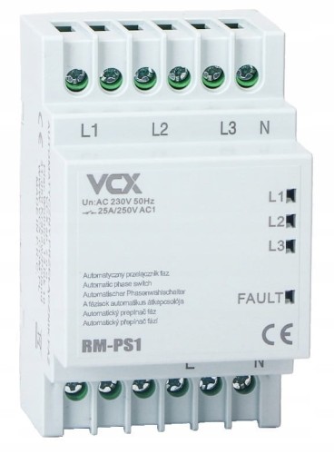 AUTOMATYCZNY PRZEŁĄCZNIK FAZ 3x230V+N RM-PS1 VCX