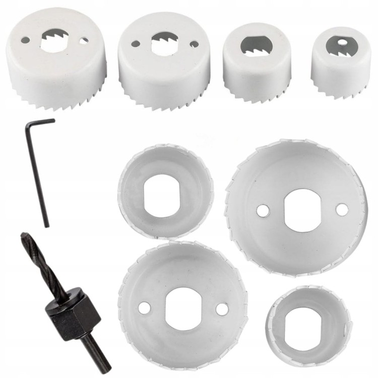 OTWORNICE DO DREWNA PCV KARTON GIPSU PŁYT GK 32-54mm ZESTAW Z ADAPTERAMI