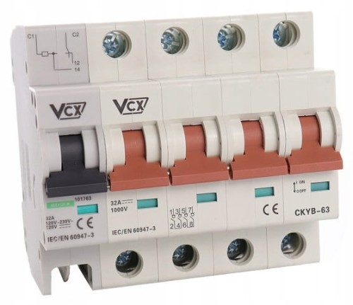 ROZŁĄCZNIK IZOLACYJNY Z WYZWALACZEM DC 32A 1000V