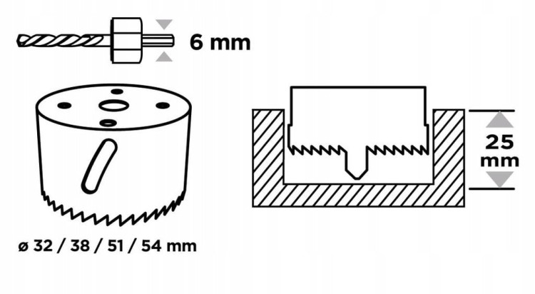 OTWORNICE DO DREWNA PCV KARTON GIPSU PŁYT GK 32-54mm ZESTAW Z ADAPTERAMI