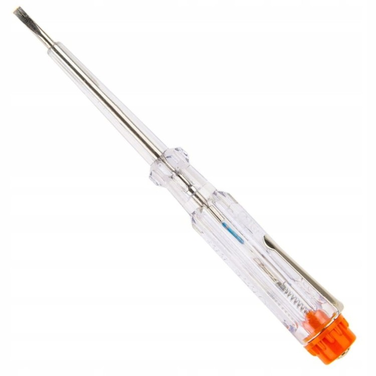 PRÓBNIK NAPIĘCIA TESTER PRĄDU 140mm Z ZACZEPEM KONTROLKA SCHMITH