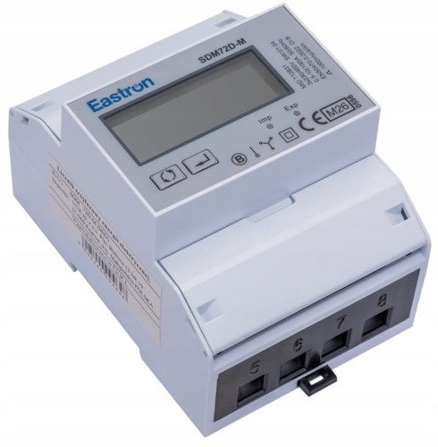 LICZNIK ENERGII TRÓJFAZOWY 3 FAZOWY DWUKIERUNKOWY SDM 72 DM MID MODBUS