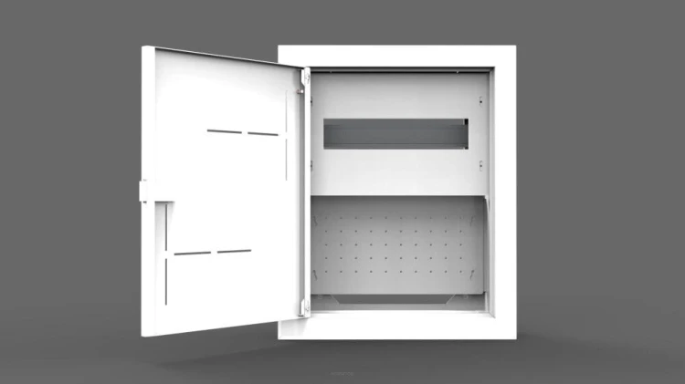 ROZDZIELNICA METALOWA PODTYNKOWA MULTIMEDIALNA SKRZYNKA OBUDOWA 12M 1x12