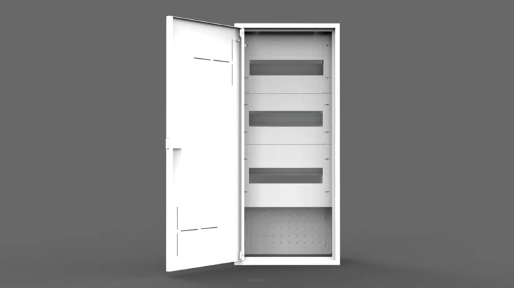 ROZDZIELNICA METALOWA NATYNKOWA MULTIMEDIALNA SKRZYNKA OBUDOWA 36M 3x12
