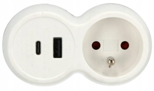 GNIAZDO ROZGAŁĘŹNIK ZŁODZIEJKA GNIAZDKA USB ADAPTER 16A Z/U SCHMITH