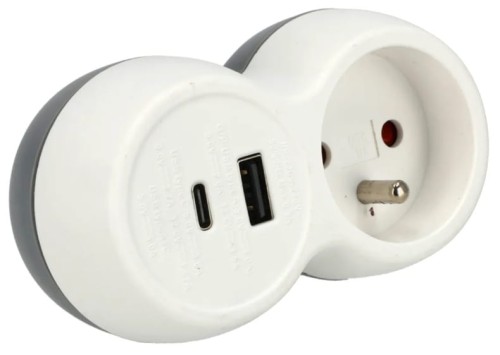 GNIAZDO ROZGAŁĘŹNIK ZŁODZIEJKA GNIAZDKA USB ADAPTER 16A Z/U SCHMITH