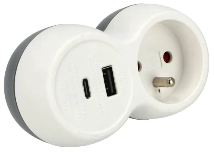 GNIAZDO ROZGAŁĘŹNIK ZŁODZIEJKA GNIAZDKA USB ADAPTER 16A Z/U SCHMITH