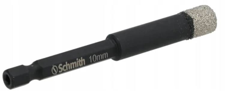 WIERTŁO DIAMETOWE OTWORNICA 10mm HEX NA SUCHO DO GRESU KAMIENIA SCHMITH