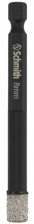 WIERTŁO DIAMETOWE OTWORNICA 8mm 80mm HEX NA SUCHO DO GRESU KAMIENIA SCHMITH