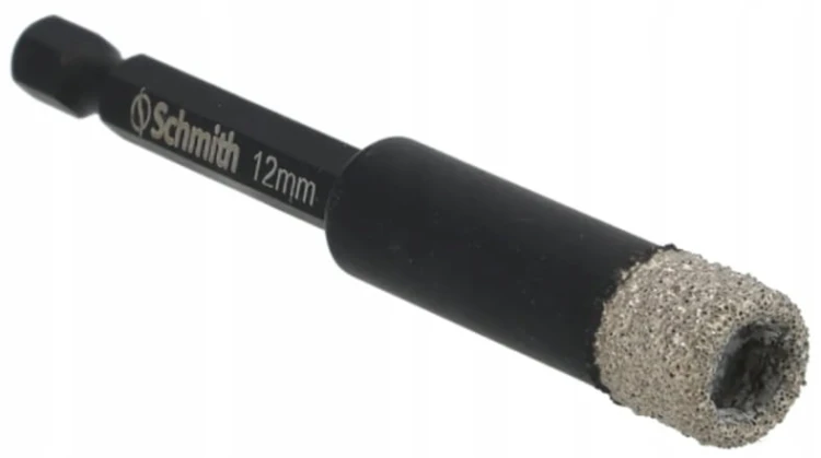 WIERTŁO DIAMETOWE OTWORNICA 12mm HEX NA SUCHO DO GRESU KAMIENIA SCHMITH