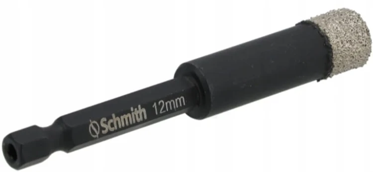 WIERTŁO DIAMETOWE OTWORNICA 12mm HEX NA SUCHO DO GRESU KAMIENIA SCHMITH