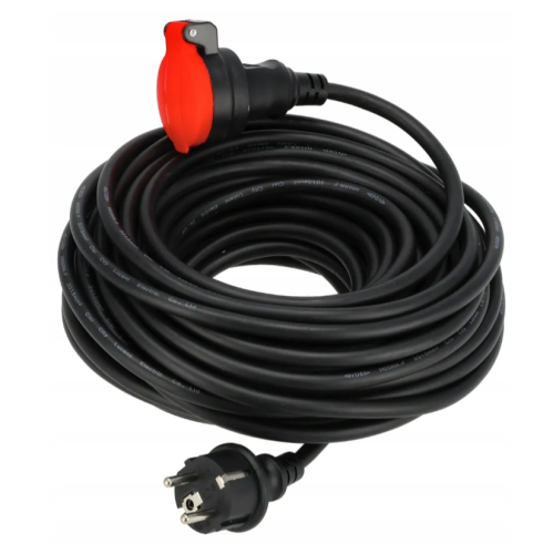 PRZEDŁUŻACZ OGRODOWY 40m BUDOWLANY GUMOWY 3x,1,5mm H05RR-F IP44 SCHMITH