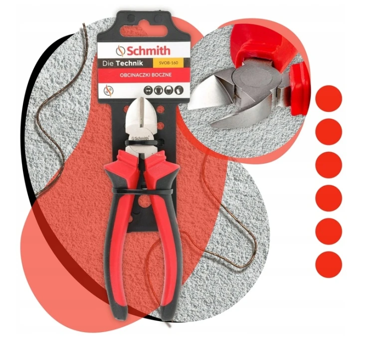 SZCZYPCE TNĄCE BOCZNE OBCINACZKI 160mm SCHMITH