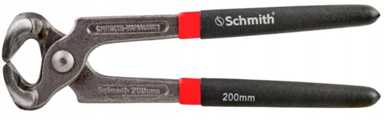 OBCĘGI SZCZYPCE CĘGI KLESZCZE DO GWOŹDZI BUDOWLANE 200mm SCHMITH