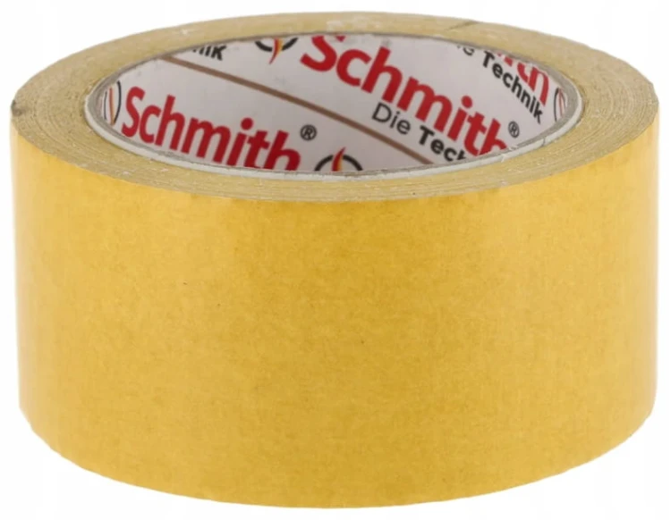TAŚMA DWUSTRONNA WZMOCNIONA NA TKANINIE 50mm x 25m SCHMITH