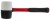 MŁOTEK GUMOWY BRUKARSKI FIBERGLASS 450G BEZODRZUTOWY SCHMITH