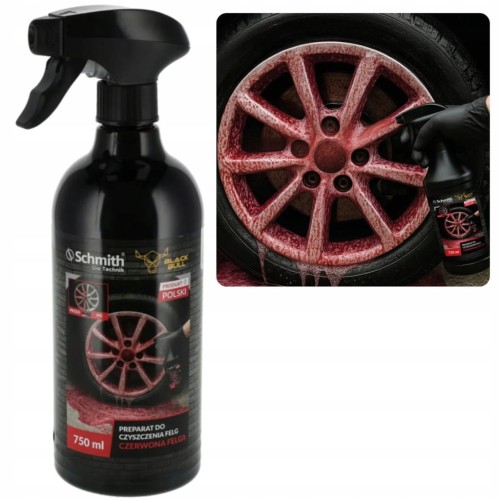 PŁYN DO CZYSZCZENIA FELG PERPARAT DO MYCIA 750ML CZERWONA FELGA SCHMITH