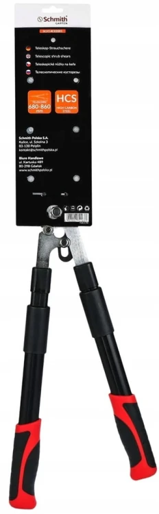 SEKATOR OGRODOWY TELESKOPOWY NOŻYCE DO GAŁĘZI KRZEWÓW 680-860mm SCHMITH