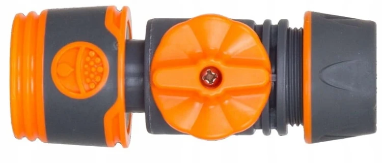 SZYBKOZŁĄCZKA OGRODOWAZ ZAWOREM ŁĄCZNIK REPARATOR DO WĘŻA 3/4 - 1/2 SCHMITH