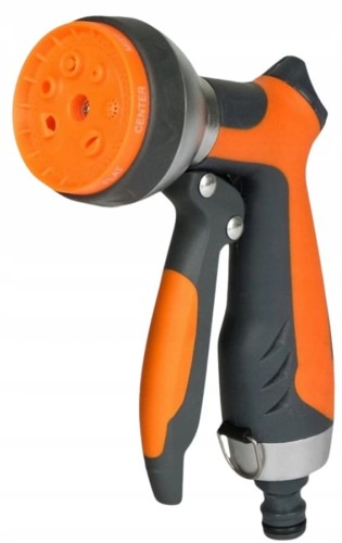 ZRASZACZ OGRODOWY PISTOLET DO PODLEWANIA 7 FUNKCJI ZRASZAJĄCY METAL SCHMITH