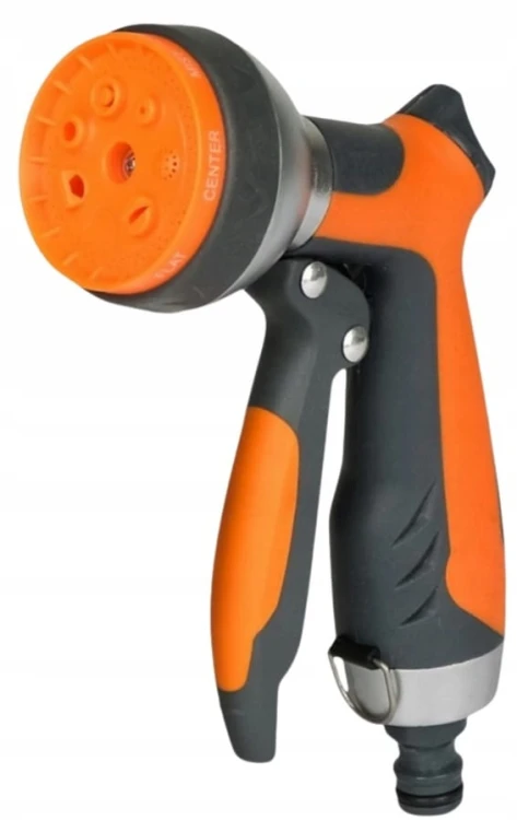 ZRASZACZ OGRODOWY PISTOLET DO PODLEWANIA 7 FUNKCJI ZRASZAJĄCY METAL SCHMITH