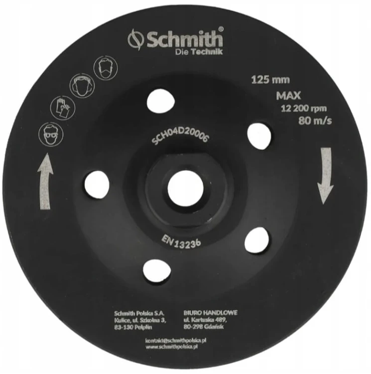 TARCZA DO SZLIFOWANIA BETONU KAMIENIA 125 M14 DIAMENTOWA SEGMENTOWA SCHMITH