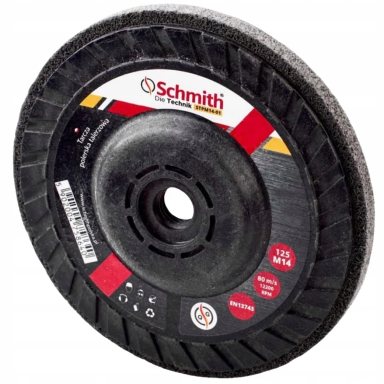 TARCZA POLERSKA 125mm M14 DO METALU STALI ALUMINIUM SCHMITH