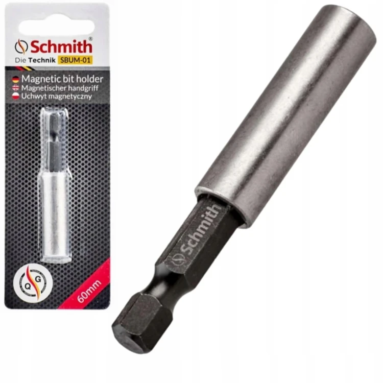 UCHWYT DO BITÓW MAGNETYCZNY UDAROWY HEX 1/4 60mm BIT SCHMITH