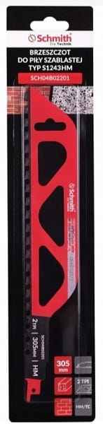 BRZESZCZOT DO PIŁY SZABLASTEJ 305mm DO BETONU CEGŁY HM/TC 2TPI SCHMITH