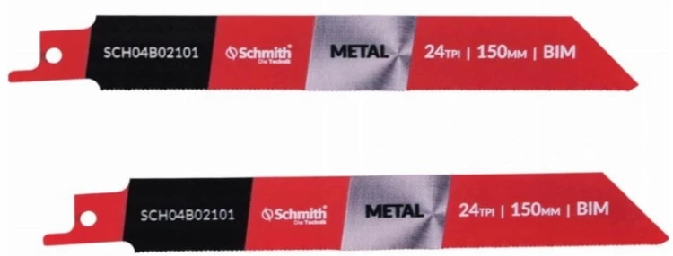 BRZESZCZOT DO PIŁY SZABLASTEJ 150mm DO METALU BI-METAL 24TPI 2szt. SCHMITH