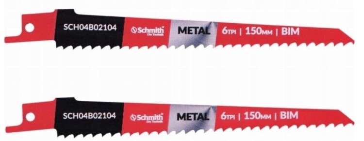 BRZESZCZOT DO PIŁY SZABLASTEJ 150mm DO METALU BI-METAL 6TPI 2szt. SCHMITH