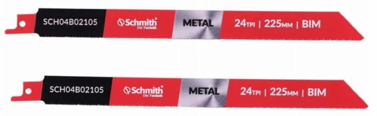 BRZESZCZOT DO PIŁY SZABLASTEJ 225mm DO METALU BI-METAL 24TPI 2szt. SCHMITH