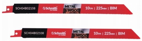 BRZESZCZOT DO PIŁY SZABLASTEJ 225mm DO METALU DREWNA UNIWERSAL 2szt SCHMITH