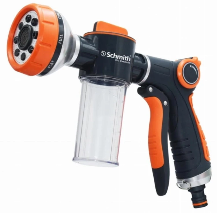 ZRASZACZ OGRODOWY Z DOZOWNIKIEM PISTOLET ZRASZAJĄCY 8 FUNKCJI SCHMITH