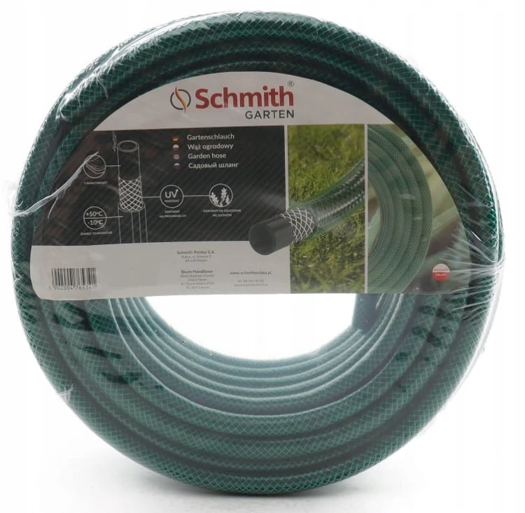 WĄŻ OGRODOWY 1/2" 30m DO PODLEWANIA OGRODU ODPORNY NA UV SCHMITH