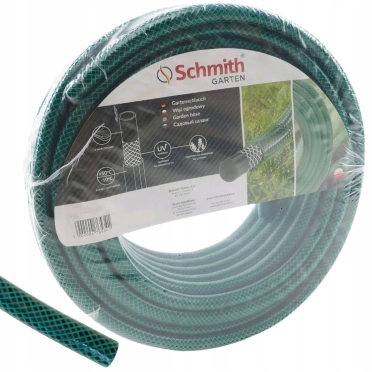 WĄŻ OGRODOWY 3/4" 30m DO PODLEWANIA OGRODU ODPORNY NA UV SCHMITH