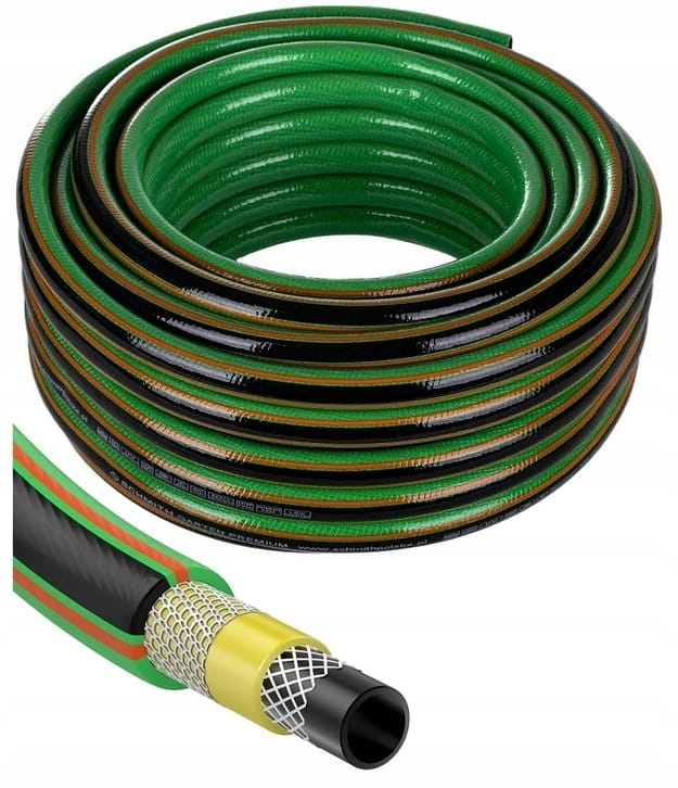 WĄŻ OGRODOWY 1/2" 30m 5 WARSTW NIESKRĘCAJĄCY DO 30 BAR PREMIUM SCHMITH